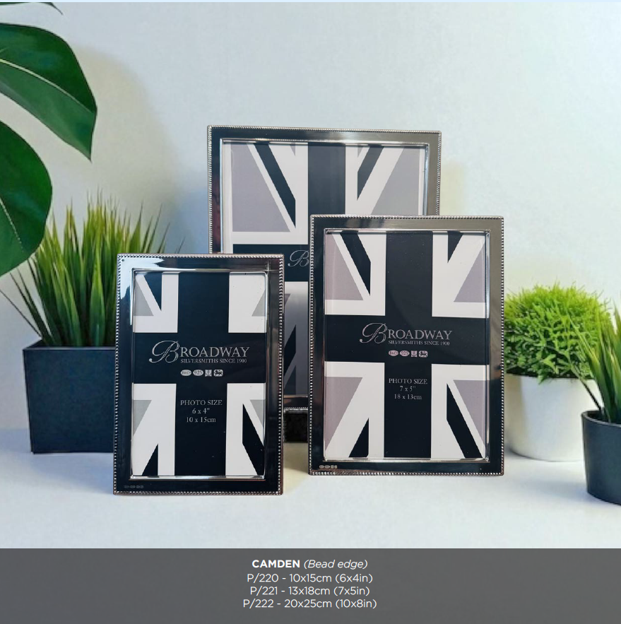 Hallmarked Silver Photo Frame, 10"x 8", Camden Design