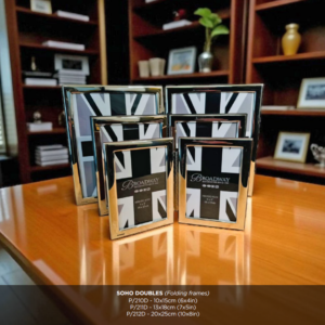 Hallmarked Silver Soho Double 10"x8" Photo Frame